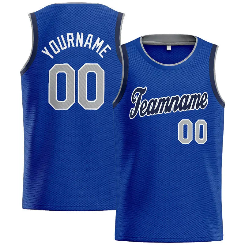 Custom Stitched Basketball Jersey for Men, Women And Kids Kelly Royal-White-Navy enthsush
