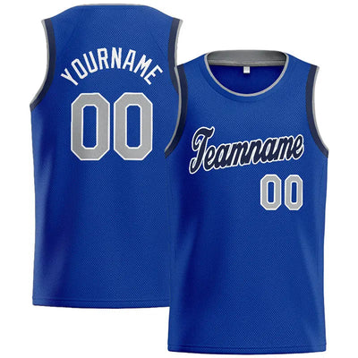 Custom Stitched Basketball Jersey for Men, Women And Kids Kelly Royal-White-Navy enthsush