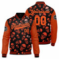 Custom Varsity Jacket Letterman jacket for Men, Women and Youth Orange enthsush