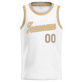 Custom Stitched Basketball Jersey for Men, Women And Kids Kelly White-Gray-Gold