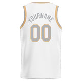 Custom Stitched Basketball Jersey for Men, Women And Kids Kelly White-Gray-Gold