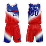 Custom Basketball Jersey Uniform Suit Printed Your Logo Name Number Royal-White-Red