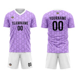 Custom Soccer Jerseys for Men Women Personalized Soccer Uniforms for Adult and Kid Purple-White