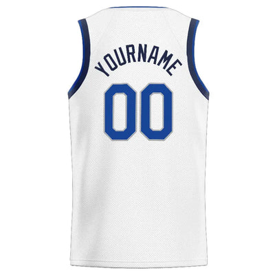 Custom Stitched Basketball Jersey for Men, Women And Kids Kelly White-Blue-Gray-Navy enthsush
