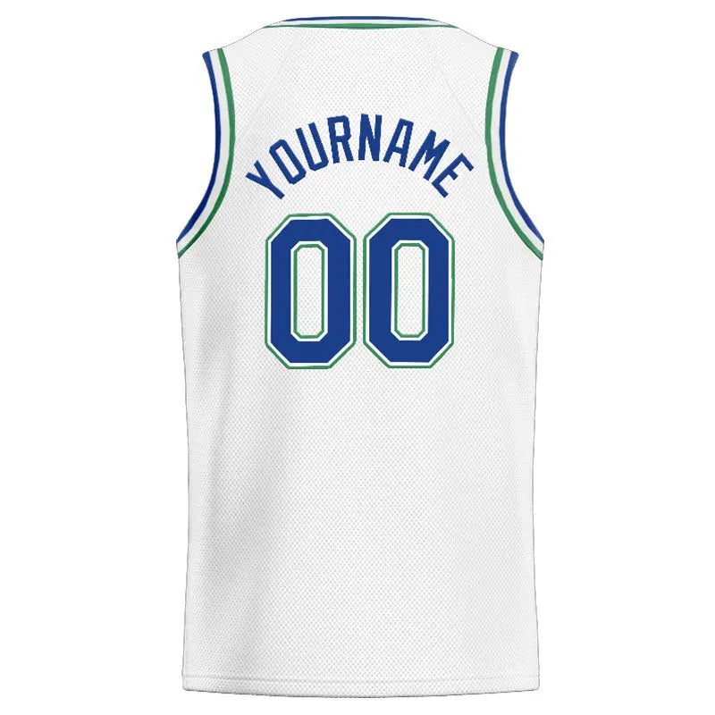 Custom Stitched Basketball Jersey for Men, Women And Kids Kelly White-Blue-Teal enthsush