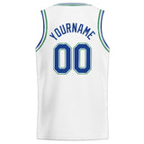 Custom Stitched Basketball Jersey for Men, Women And Kids Kelly White-Blue-Teal