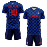 Custom Soccer Jerseys for Men Women Personalized Soccer Uniforms for Adult and Kid Light Blue-Navy