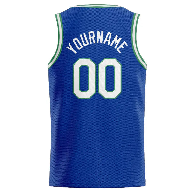 Custom Stitched Basketball Jersey for Men, Women And Kids Royal-White-Teal enthsush