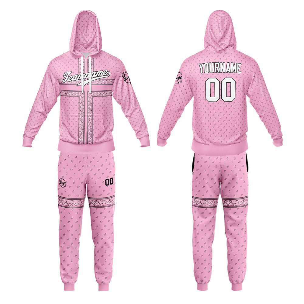 Custom Pink Sweatshirt Hoodie For Men Women Girl Boy Print Your Logo Name Number enthsush
