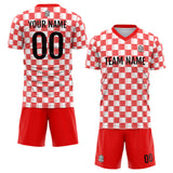 Custom Soccer Jerseys for Men Women Personalized Soccer Uniforms for Adult and Kid Red-White