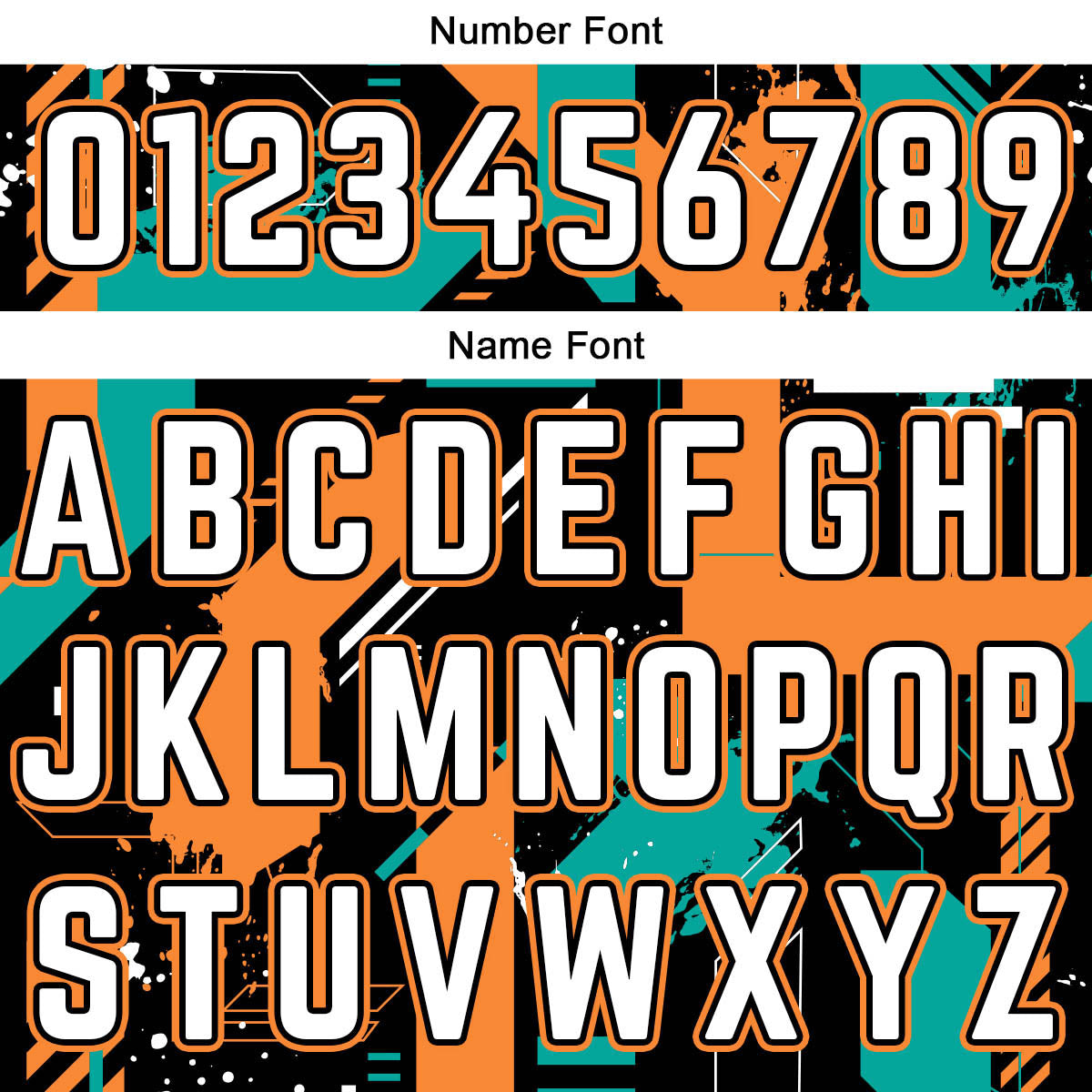 Custom Aqua Orange Basketball Jersey Uniform Suit Printed Your Logo Name Number enthsush