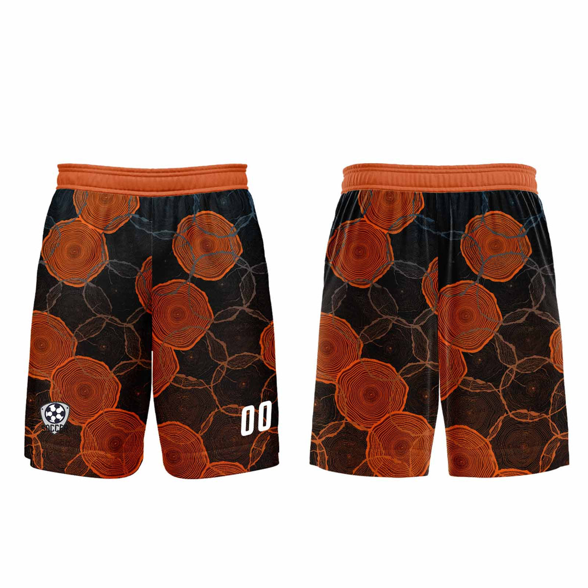 Custom Black Orange Jerseys for Men Women Personalized Soccer Uniforms for Adult and Kid enthsush