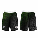 Custom Green Silver Jerseys for Men Women Personalized Soccer Uniforms for Adult and Kid