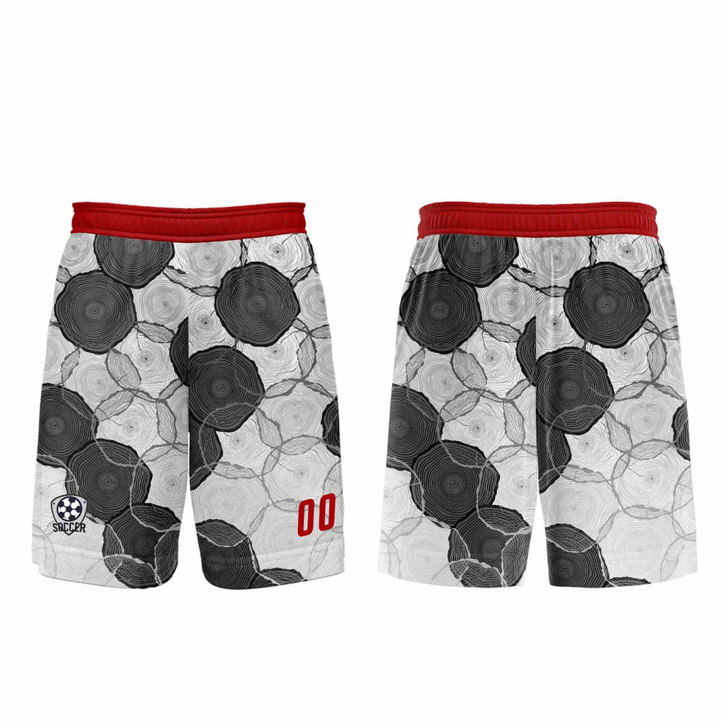 Custom White Red Gray Jerseys for Men Women Personalized Soccer Uniforms for Adult and Kid enthsush