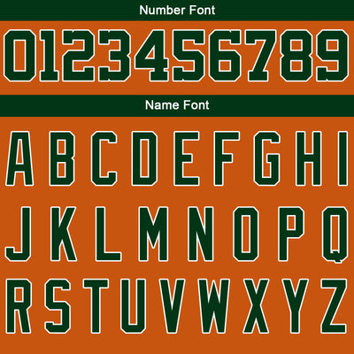 Custom Varsity Jacket Letterman jacket for Men, Women and Youth Orange Dark Green enthsush