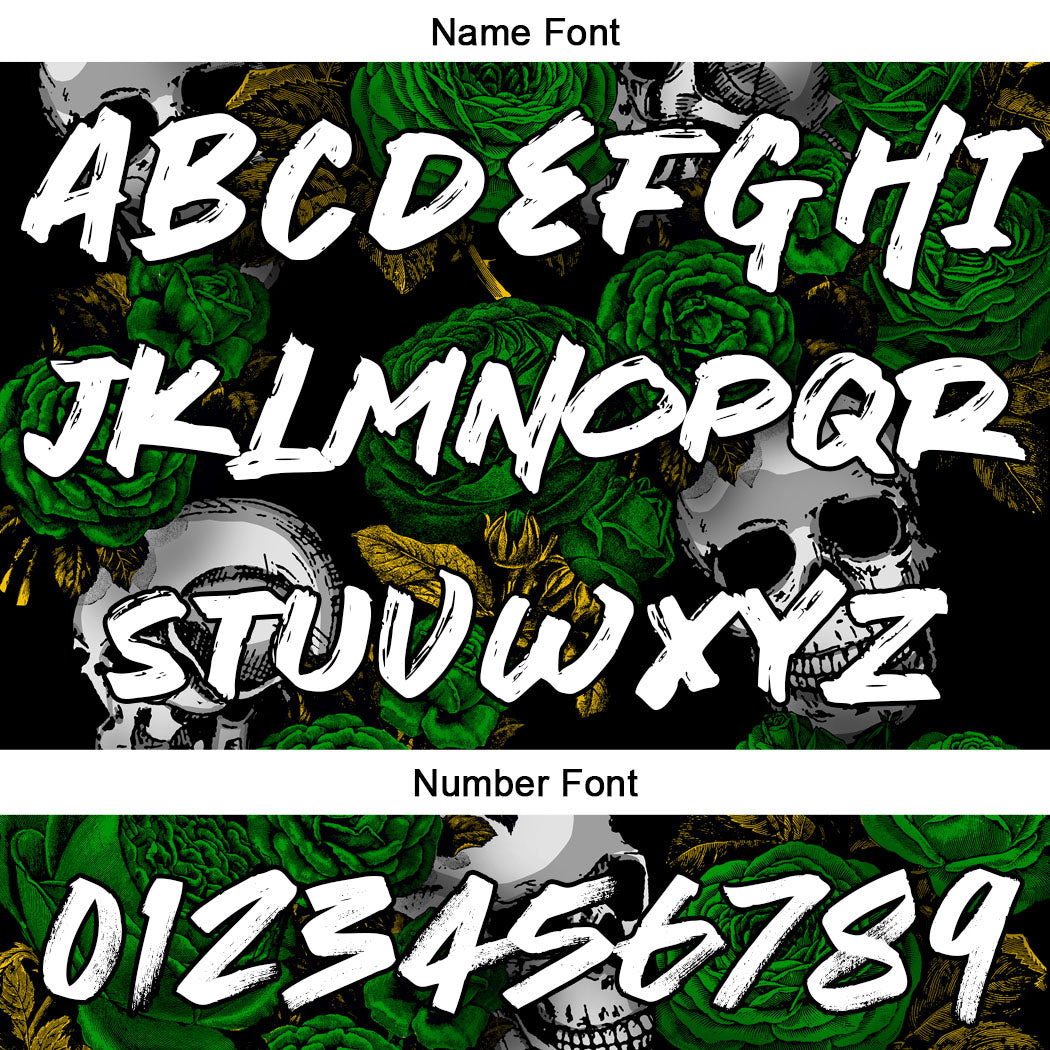 Custom Football Polo Shirts  Add Your Unique Logo/Name/Number Green&Yellow enthsush