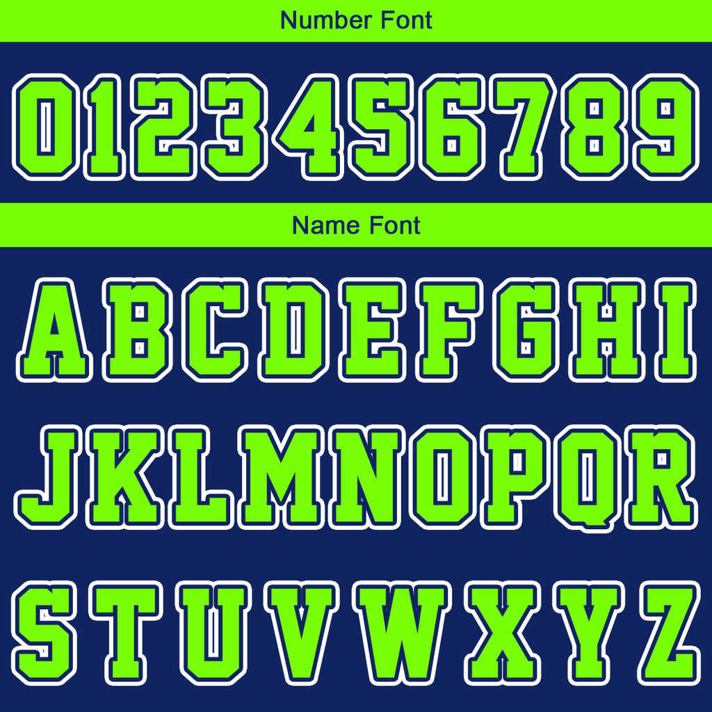 Custom Navy Neon Green Short Sleeve Hoodies for Men Women Shirts with Hoods Printed Name Logo enthsush