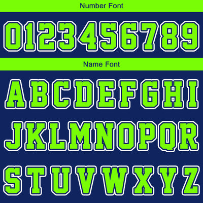 Custom Navy Neon Green Reversible Basketball Suit for Adults and Kids Personalized Jersey enthsush