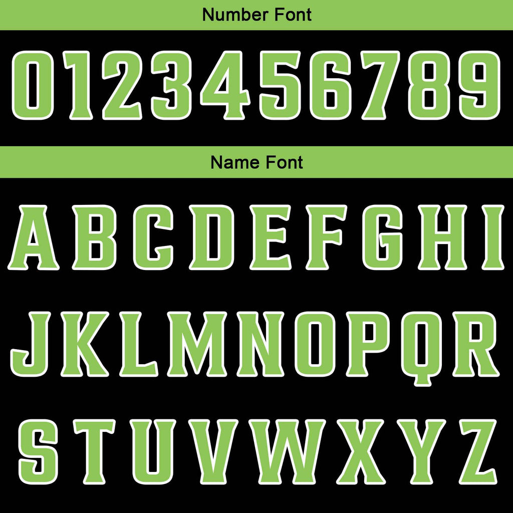 Custom Black Green Basketball Jersey Uniform Suit Printed Your Logo Name Number enthsush