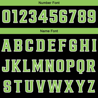 Custom Black Green Basketball Jersey Uniform Suit Printed Your Logo Name Number enthsush