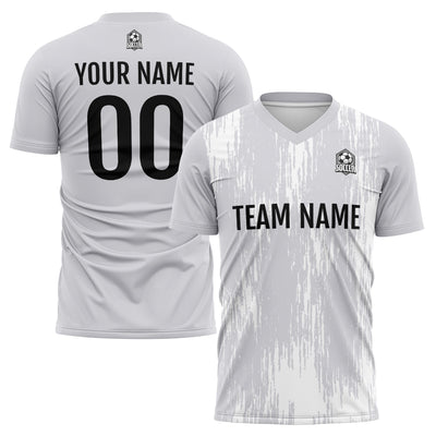 Custom Soccer Jerseys for Men Women Personalized Soccer Uniforms for Adult and Kid Gray enthsush