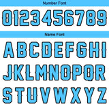 Custom Light Blue Basketball Jersey Uniform Suit Printed Your Logo Name Number