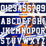Custom Navy Royal Orange Short Sleeve Hoodies for Men Women Shirts with Hoods Printed Name Logo