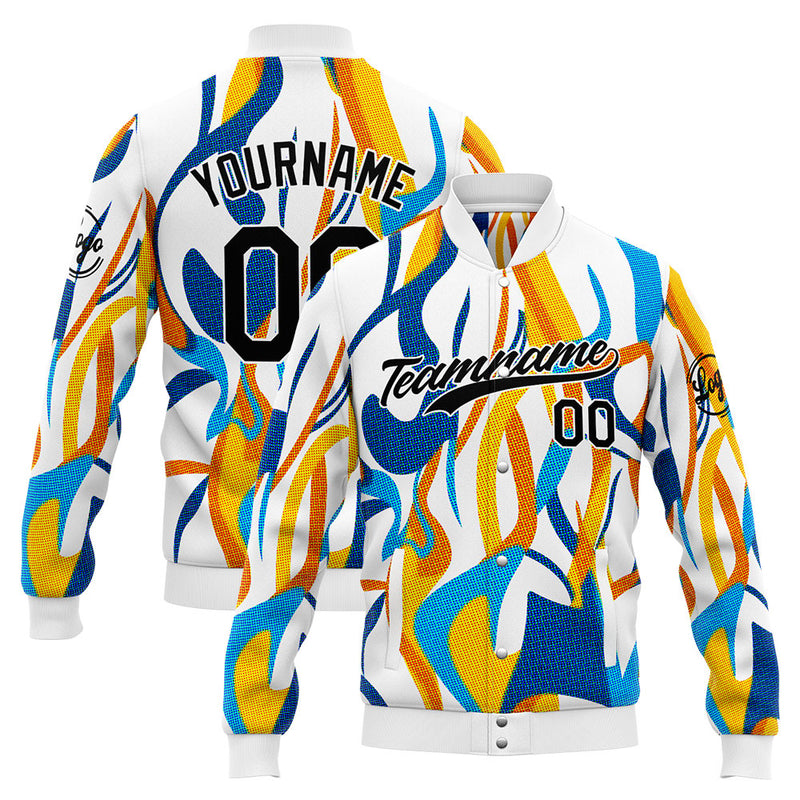 Personalized Custom Men's Jacket Customize Your Team Name, Logo, and Number