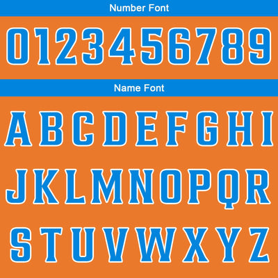 Custom Orange Blue Reversible Basketball Suit for Adults and Kids Personalized Jersey enthsush