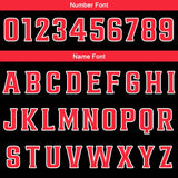 Custom Black Red Basketball Jersey Uniform Suit Printed Your Logo Name Number