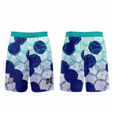 Custom Cyan Blue Jerseys for Men Women Personalized Soccer Uniforms for Adult and Kid