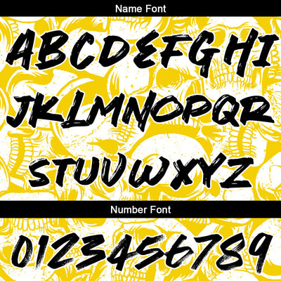 Custom Football Polo Shirts  Add Your Unique Logo/Name/Number Yellow&White enthsush
