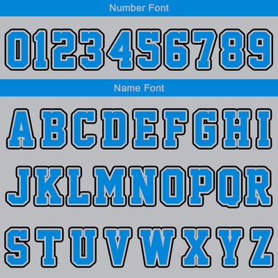 Custom Grey Blue Reversible Basketball Suit for Adults and Kids Personalized Jersey enthsush