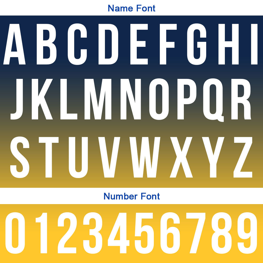 Custom Navy Yellow Football Polo Shirts Add Your Unique Logo/Name/Number enthsush