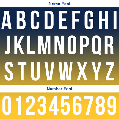 Custom Navy Yellow Football Polo Shirts Add Your Unique Logo/Name/Number enthsush