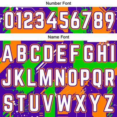Custom Purple Orange Reversible Basketball Suit for Adults and Kids Personalized Jersey enthsush