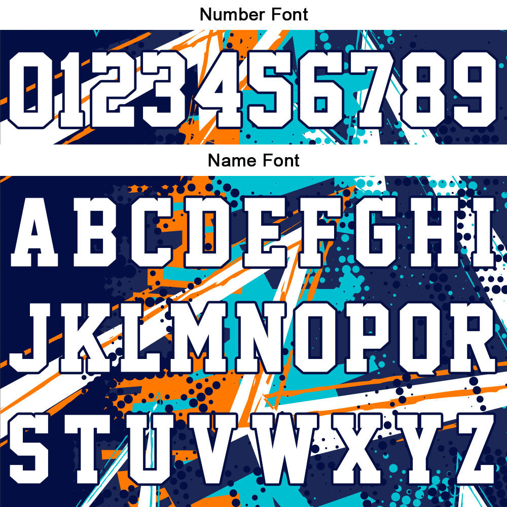 Custom Navy Orange Teal Short Sleeve Hoodies for Men Women Shirts with Hoods Printed Name Logo enthsush