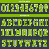 Custom Vertical bar Green Grey Basketball Jersey Uniform Suit Printed Your Logo Name Number