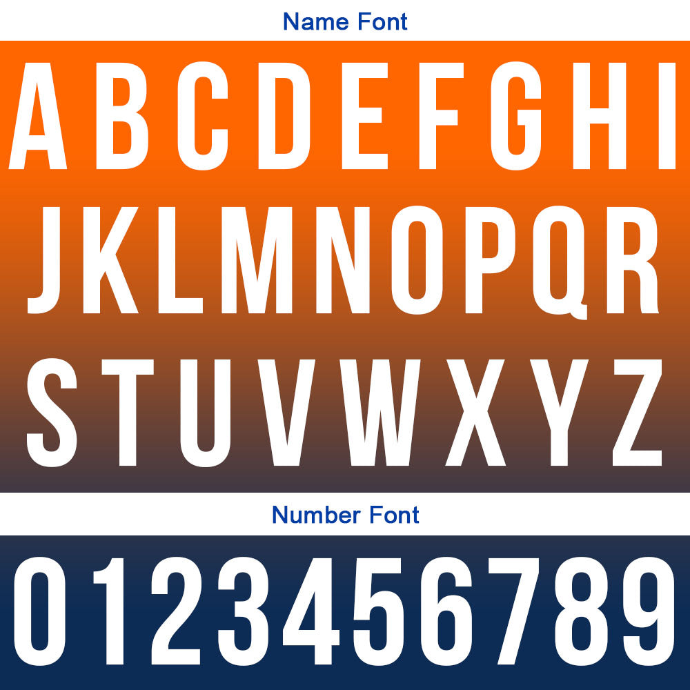 Custom Orange Navy Football Polo Shirts Add Your Unique Logo/Name/Number enthsush