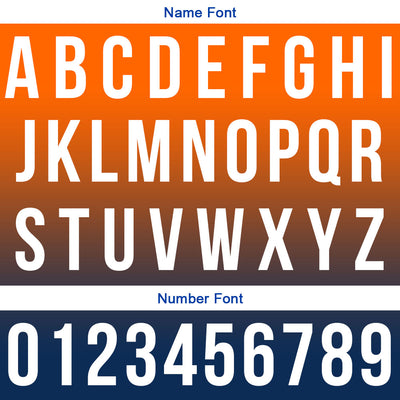 Custom Orange Navy Football Polo Shirts Add Your Unique Logo/Name/Number enthsush
