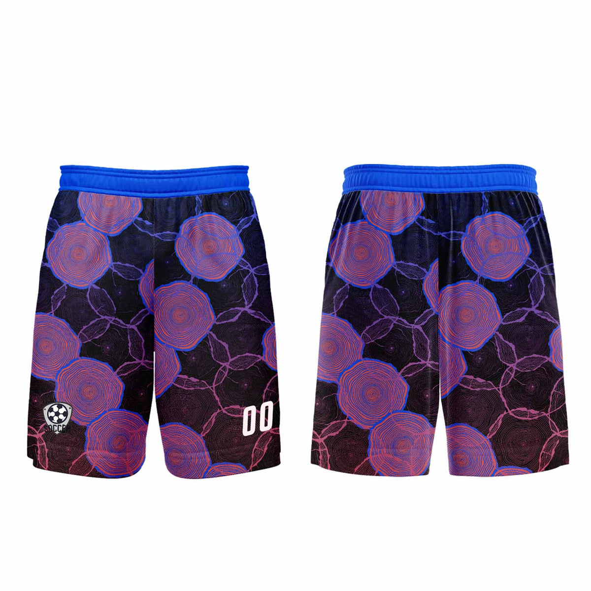 Custom Blue Purple Jerseys for Men Women Personalized Soccer Uniforms for Adult and Kid enthsush