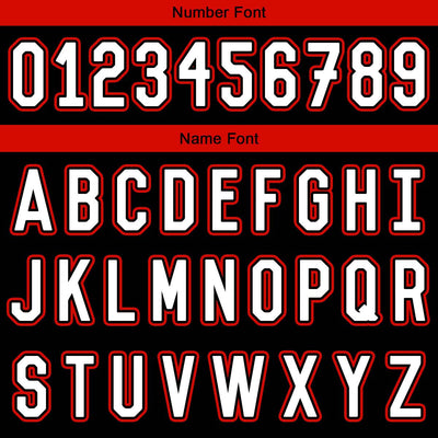 Custom Black Red Reversible Basketball Suit for Adults and Kids Personalized Jersey enthsush