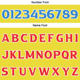 Custom Yellow Basketball Jersey Uniform Suit Printed Your Logo Name Number