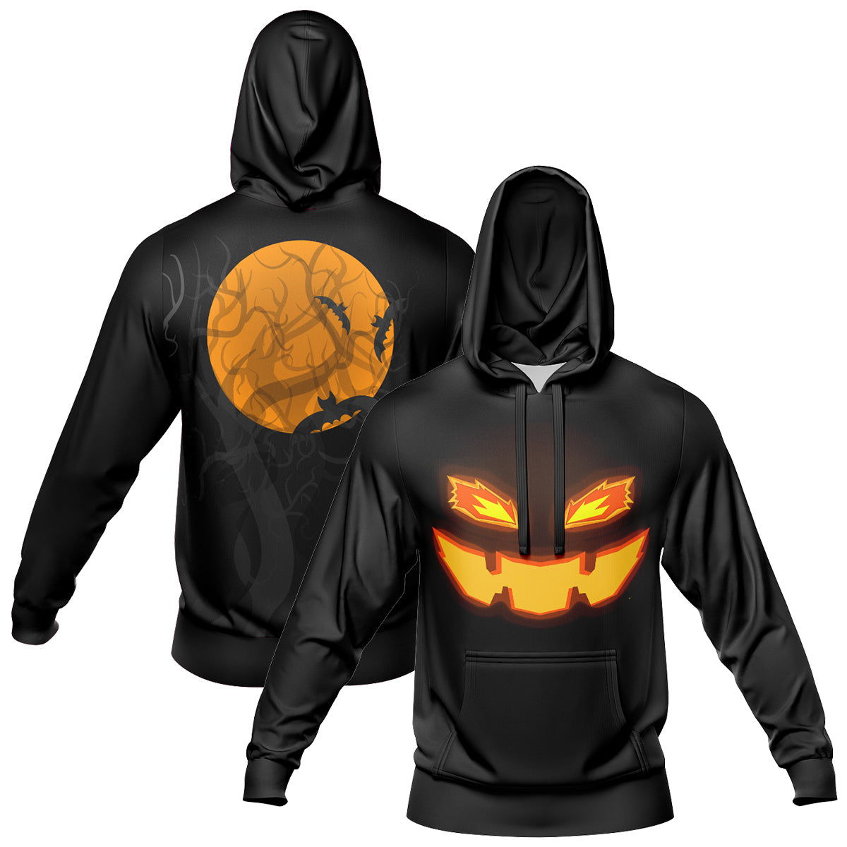Custom Sweatshirt Hoodie Add Text and Design Personalized Halloween Hooded Sweatshirt enthsush