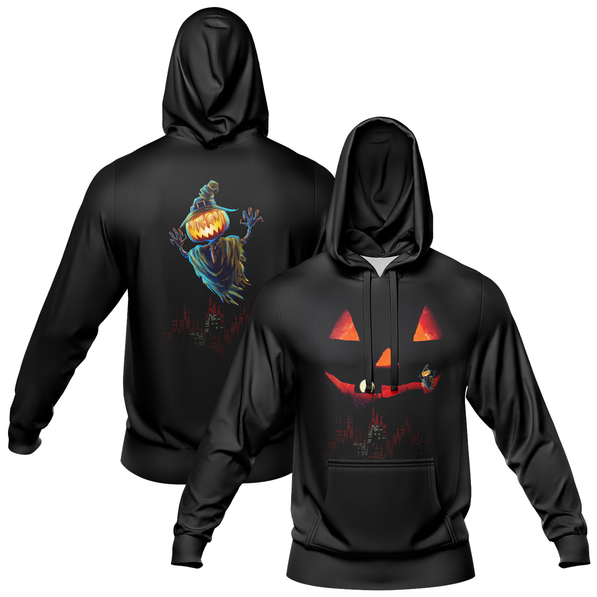 Custom Sweatshirt Hoodie Add Text and Design Personalized Halloween Hooded Sweatshirt enthsush