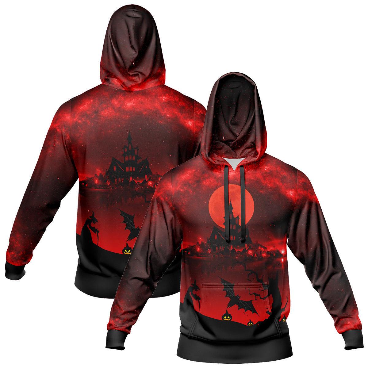 Custom Sweatshirt Hoodie Add Text and Design Personalized Halloween Hooded Sweatshirt enthsush