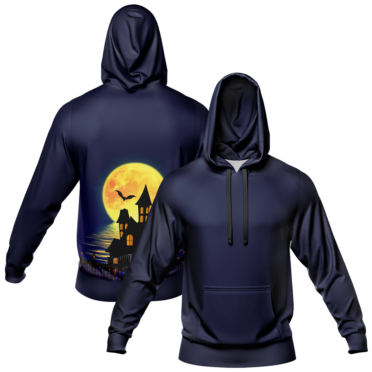 Custom Sweatshirt Hoodie Add Text and Design Personalized Halloween Hooded Sweatshirt enthsush