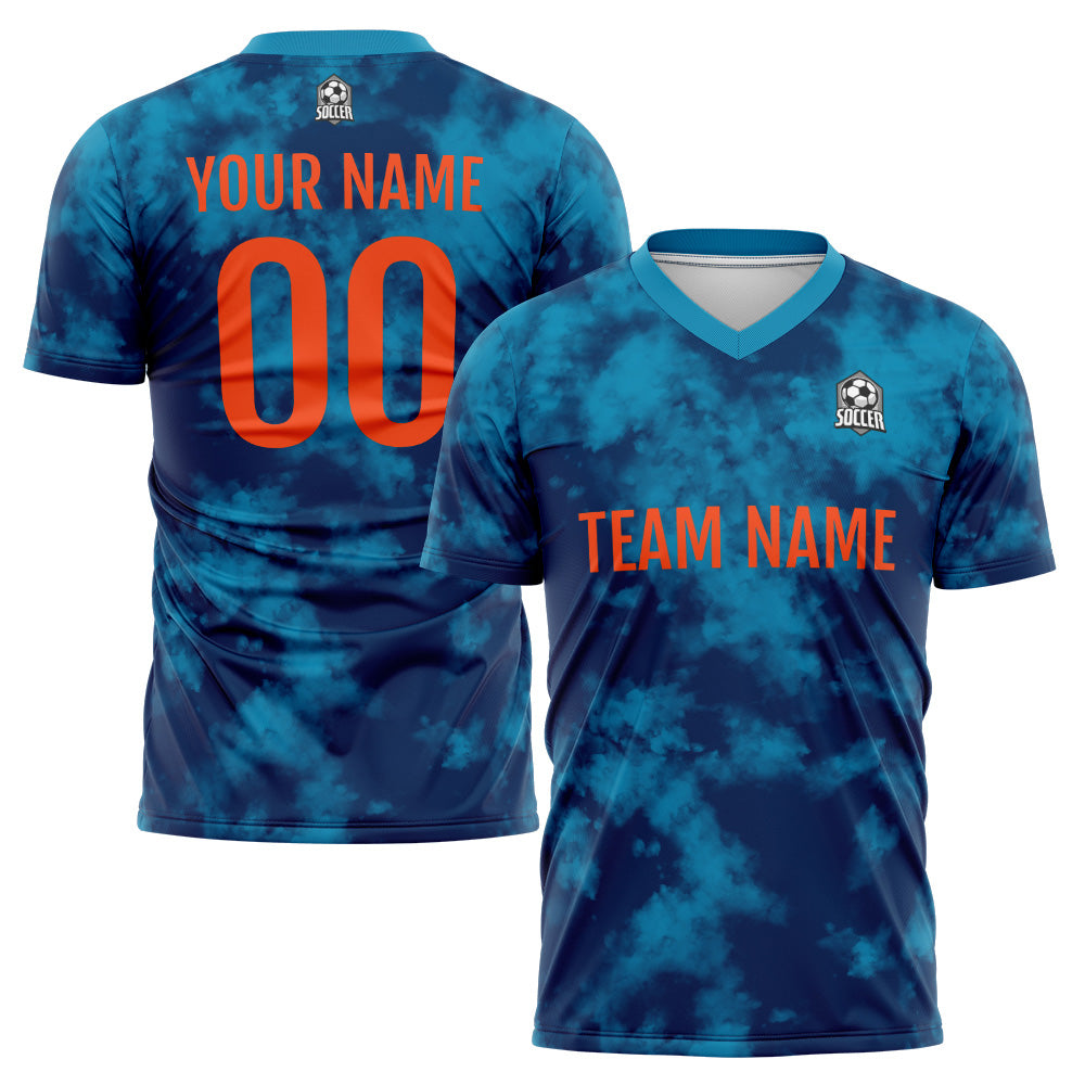Custom Soccer Jerseys for Men Women Personalized Soccer Uniforms for Adult and Kid Blue-Navy enthsush