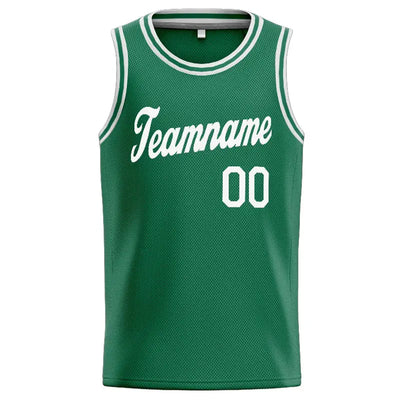 Custom Stitched Basketball Jersey for Men, Women And Kids Kelly Green-White enthsush