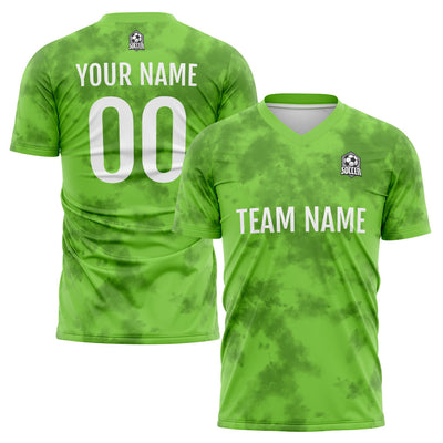 Custom Soccer Jerseys for Men Women Personalized Soccer Uniforms for Adult and Kid Green enthsush
